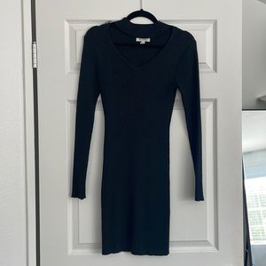 Black sweater dress